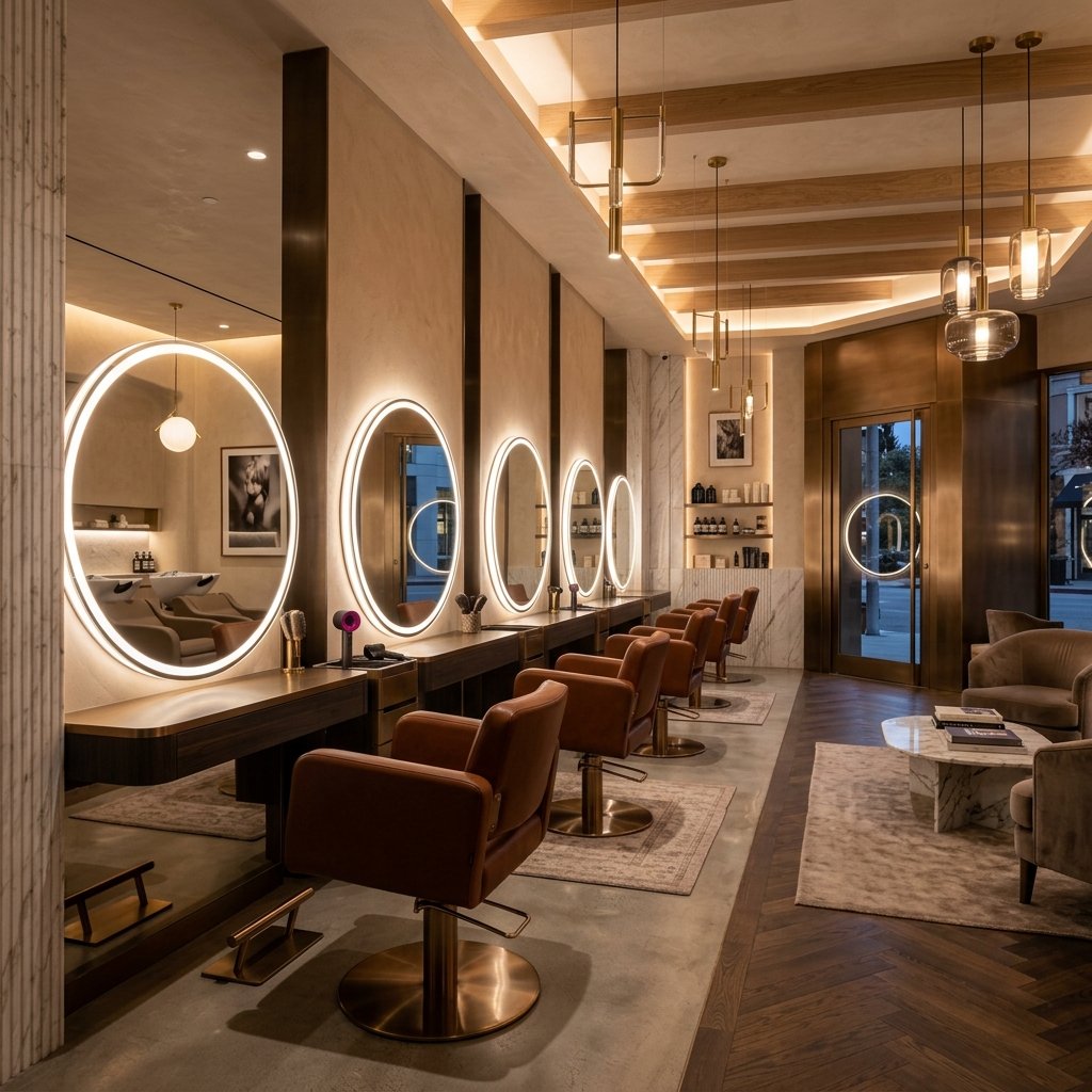 Luxury Cuts Professional Unisex Salon Interior